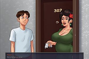 Big dick cumshot in hardcore scene - Summertime Saga gameplay