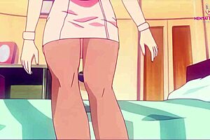 3D animated femdom nurse action in university setting