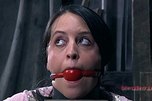 A femdom play with a wicked playgirl who gets whipped and fucked