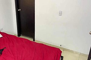 Big tits Latina teen masturbates and gets fucked by brother