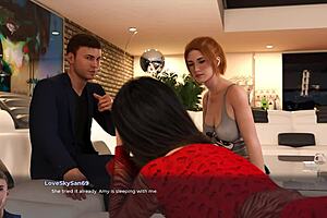 3D animated secretary seduces boss for steamy sex