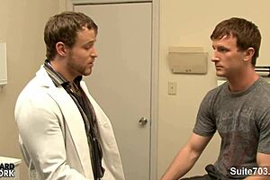 Gay doctor has sex with his patient in the hospital room