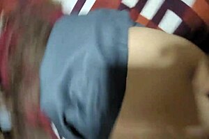 Skinny blonde girlfriend gets creampied in uniform