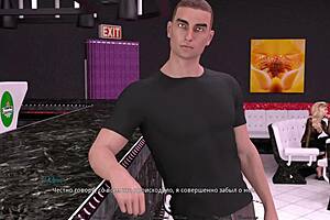 Big cock fuckery in animated porn game