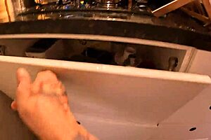 Skinny brunette gets her wet pussy pounded in public