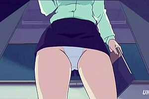 Sneak peek at the forbidden fantasies of an Asian MILF teacher in a hentai video