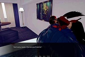 Adult cartoon with 3D animation and interracial action