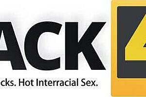 Interracial couple enjoys rough sex with big black cock