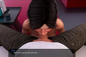 Hentai game with big tits and doggy style action