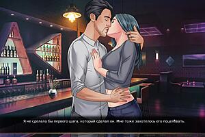 Our Red String part 5: A pornographic cartoon with big-boobed women and big cocks