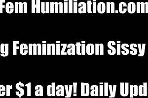 Femdom POV video: Sissy playtime with a bisexual bottom