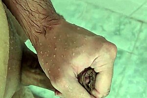 Steamy shower scene with a hot gay amateur