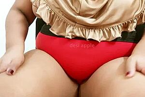 Sexy Indian girl with big boobs showing off her body