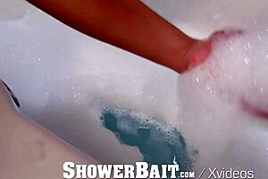 Steamy shower scene with straight guy and sensual blowjob and anal sex