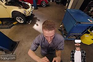 Gay mechanic gets it hard in all positions before boss