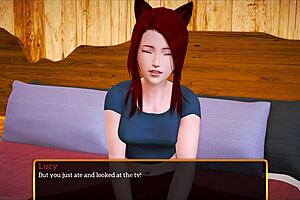 Small-boobed teen gets it hard in PC game-themed sex adventure