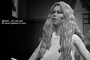 A hot animated parody of The Sims 4 with a Christmas theme