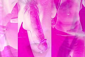Sultry blonde shemale in amateur action with BBC lovers
