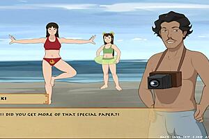 Big-boobed opal in action in Four Elements Trainer Book 5: Love