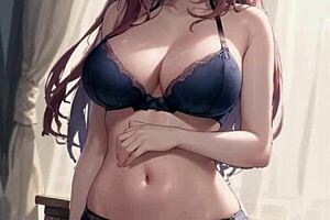 3D animated hentai with big tits and creampies