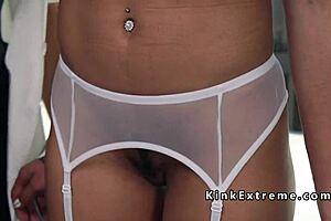 Black stud gets it hard in the ass from lesbian doctor and mistress