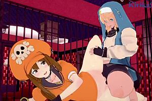 Hentai 3D: May and Bridget's intense anal sex adventure