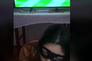 Skinny Latina gets a rough anal creampie in POV