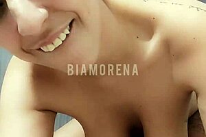 Big black cock fucking natural tits and big pussy lips