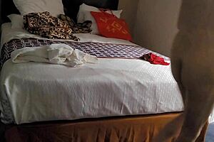 Asian escort in hotel room gives great service