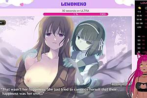 Vtuber Lewdneko's sensual experience with Evenicle Part 13