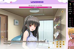 Vtuber Lewdneko in Love Cubed Part 9: Steamy Gaming Experience