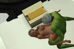 A Space warrior rescues two women from the clutches of a perverted Green Goblin