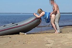 A couple’s holiday turns into a boat ride with a friendly local and ends up in a kinky game on the beach