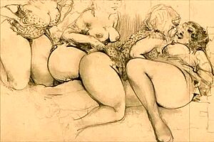 Erotic illustrations from the good old days of cartoons and anime