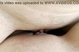 Beautiful bisexual girl enjoys clit rubbing and licking