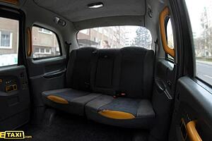 Public encounter with a hot teen named Jenny Doll in a fake taxi ride