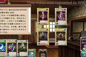 Anime and hentai game with a succubus duel in a test tube
