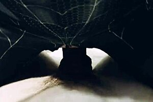 Hardcore sex with a passionate black spider girl lover