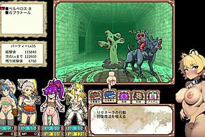 Realistic gameplay with sex and dungeon exploration in a hentai game