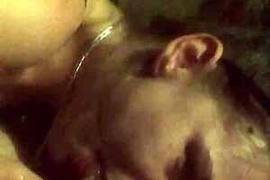 A deepthroat expert gets a facial in this video