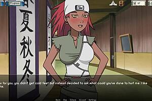 3D animated Naruto hentai featuring trainer Dinaki and babes