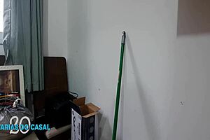 Big ass amateur couple gets messy with black cock
