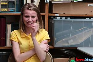 A petite Russian teen who is a burglar gets punished and cries while being fucked