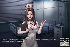 Naughty nurse Yui's secret pie: a festive handjob surprise