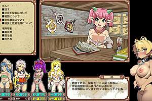 Realistic gameplay with sex and dungeon exploration in a hentai game