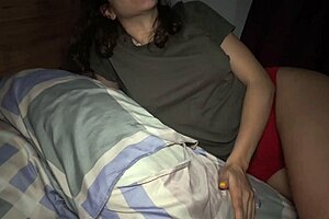 Young and amateur stepsis loves to ride dick while waking up