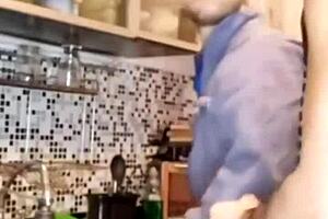 A hot farm role play scene with a Latino plumber