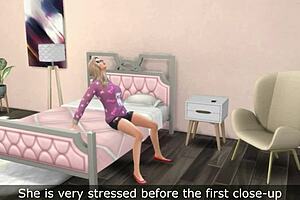 Shy straight girl's first time scissoring with a prostitute