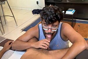 Marcos goiano's big cock gets an interracial ass fucking with a black guy