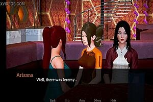 A walkthrough of the erotic visual novel My new family 203